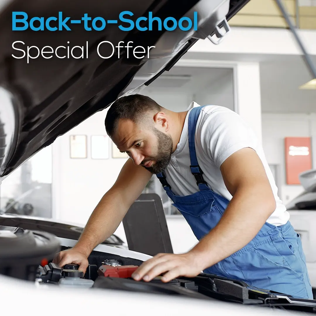 Service Department Promotions - 
Back-to-School Maintenance Checks by Get My AUTO