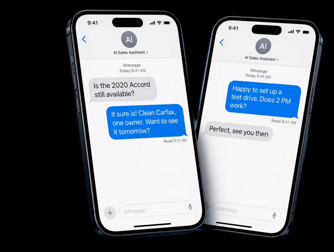 Ava, Get My Auto's 24/7 AI sales assistant, texting car buyers