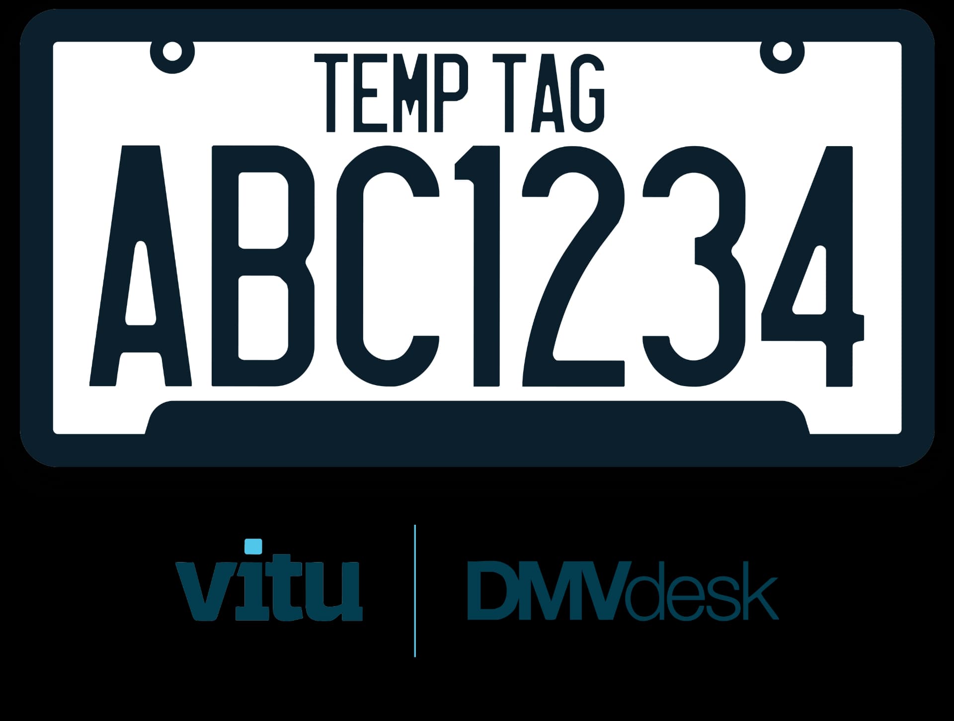 Vitu DMVdesk California temporary license plate