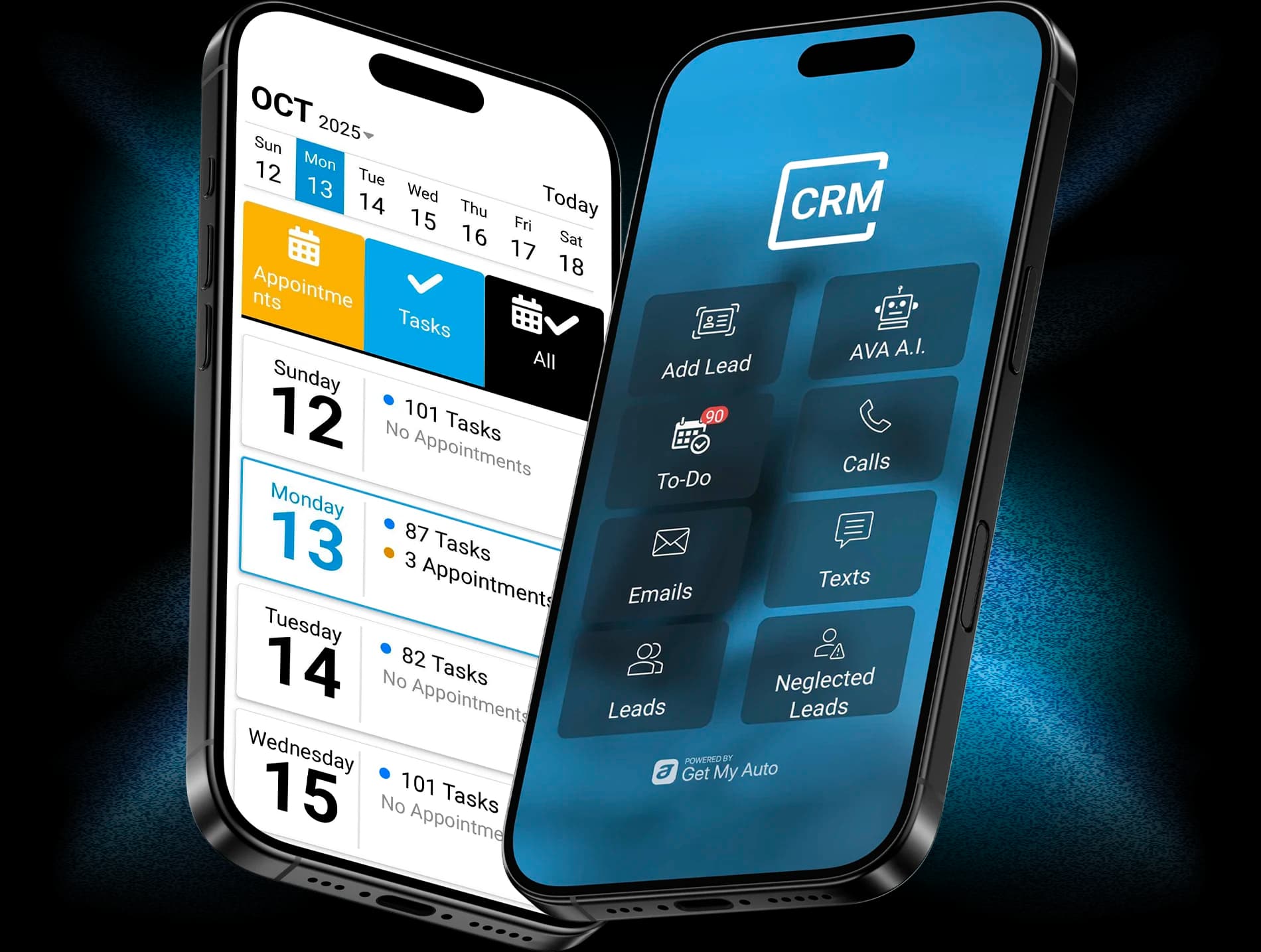 Get My Auto CRM Mobile App - Calendar scheduling and lead management on iPhone
