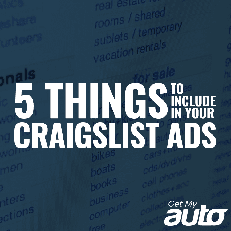 5 Things to Include in Your Craigslist Ads - featured image for Automotive Digital Marketing article