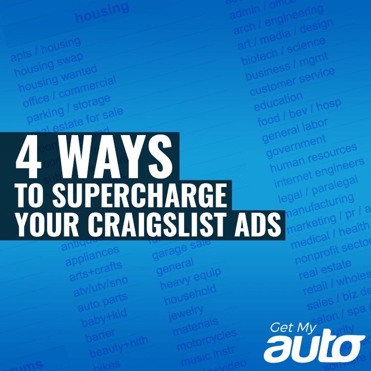 4 Ways to Write Craigslist Ads That Sell - featured image for Automotive Digital Marketing article
