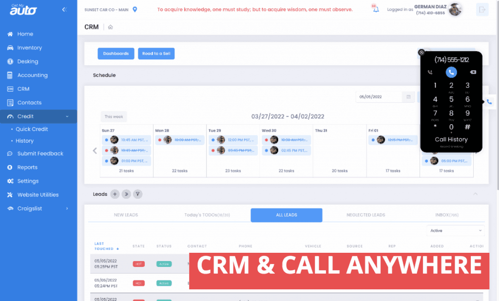Your Dealership Needs AI-Powered Car Dealer Software. CRM and Call Anywhere