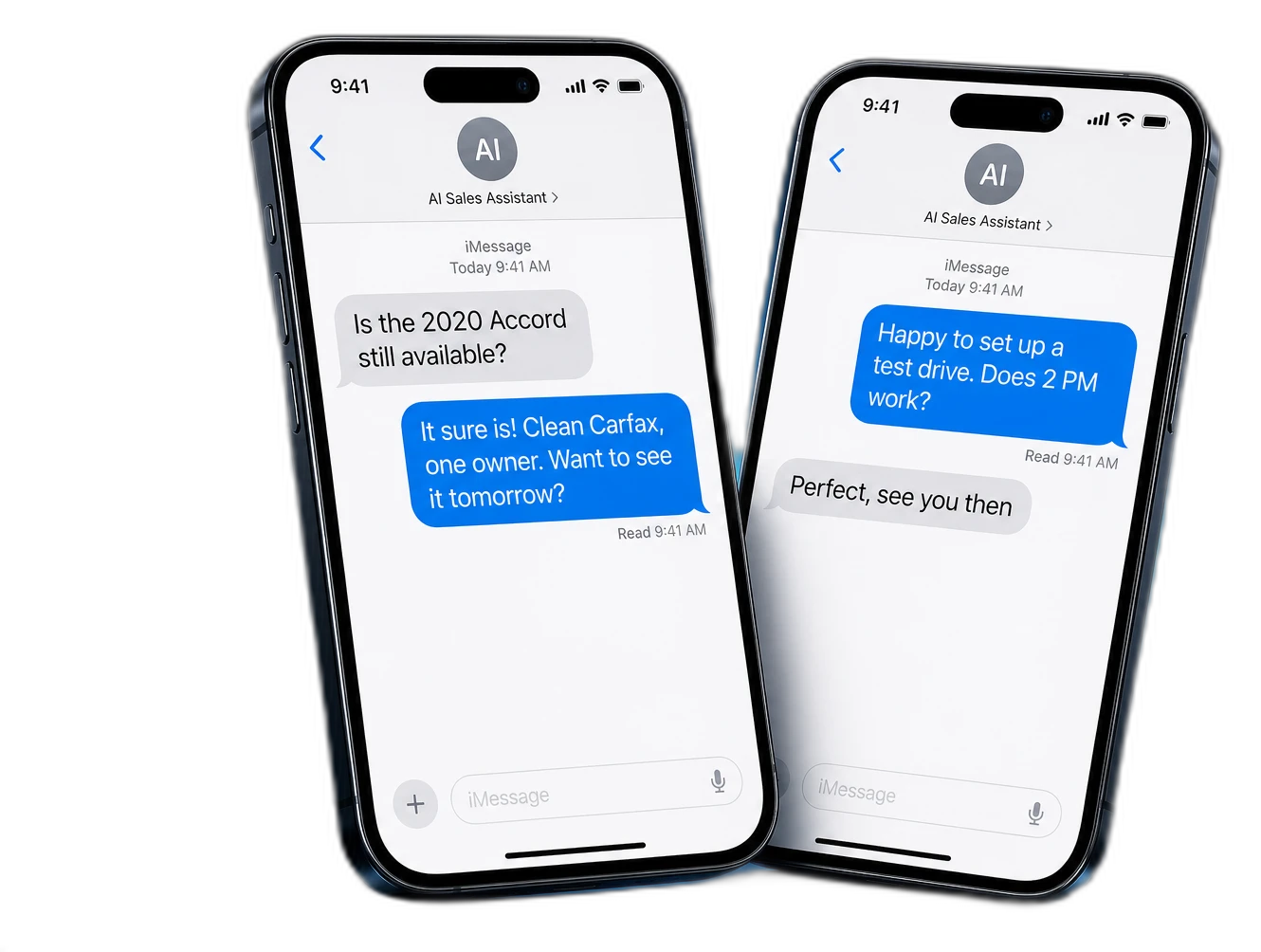 Ava, Get My Auto's 24/7 AI sales assistant, texting car buyers