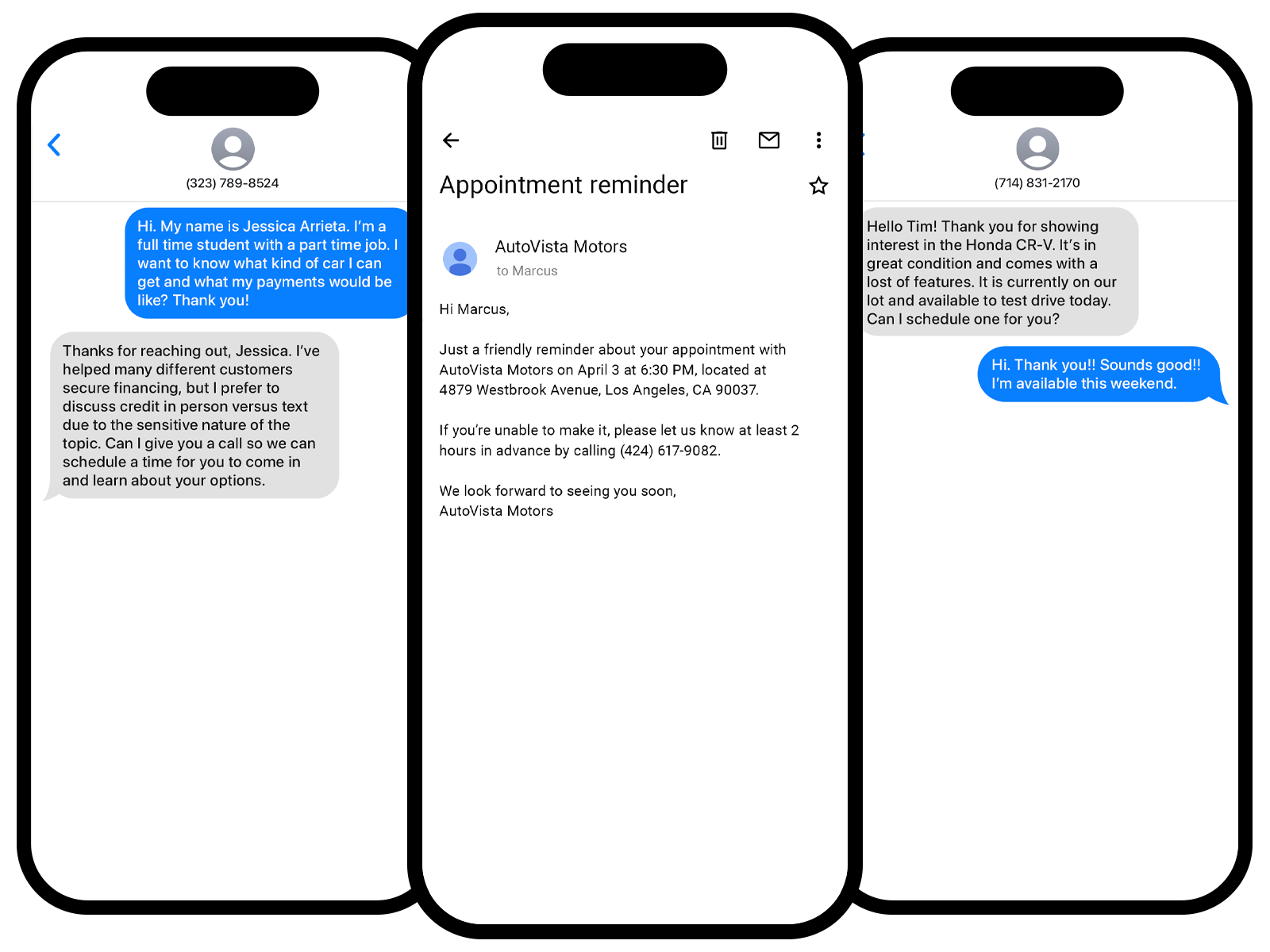 CoPilot - Automated Appointment Setting with personalized text and email