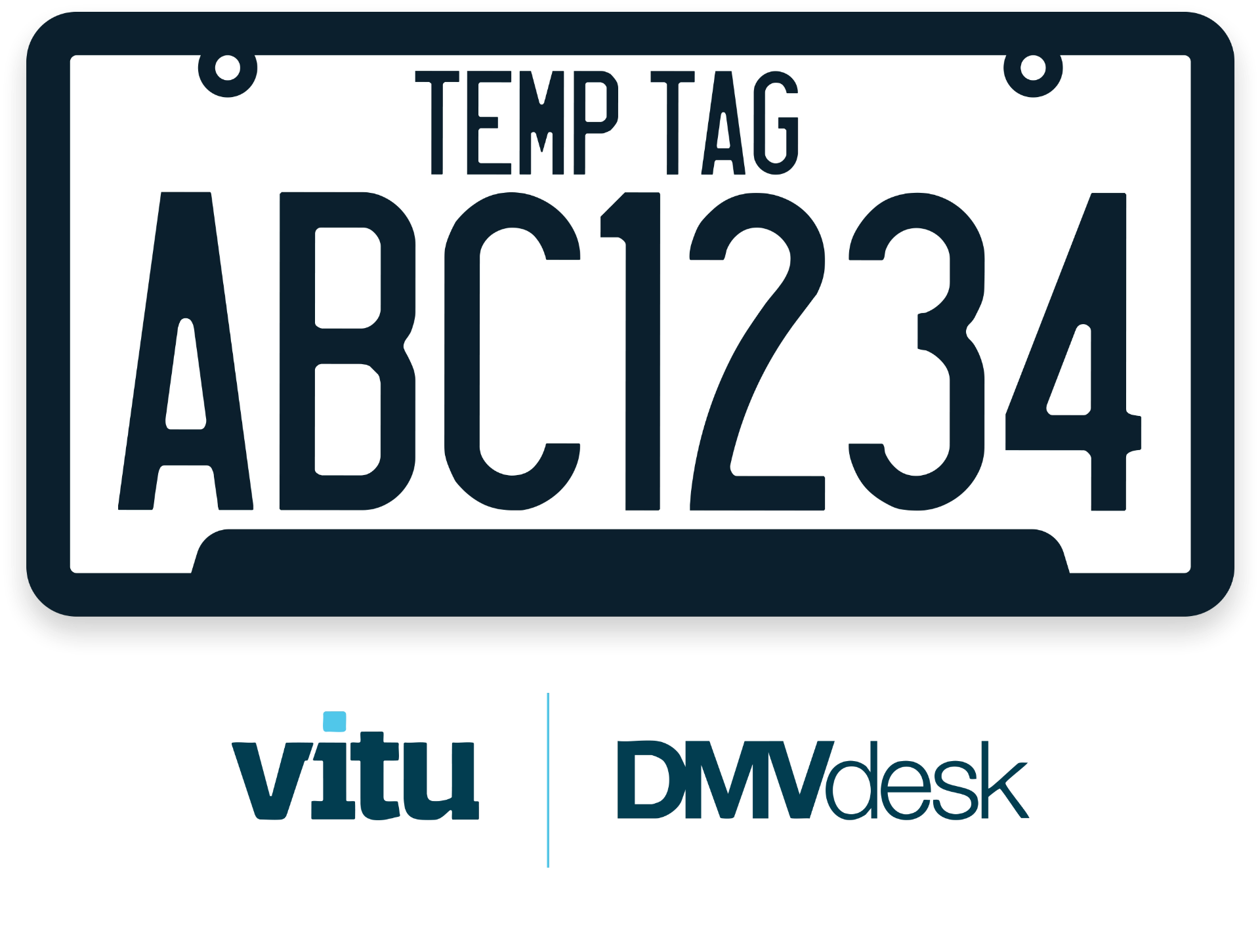 Vitu DMVdesk California temporary license plate